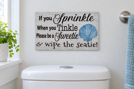Mounted above toilet
