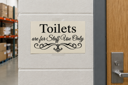 Mounted in warehouse/retail stockroom