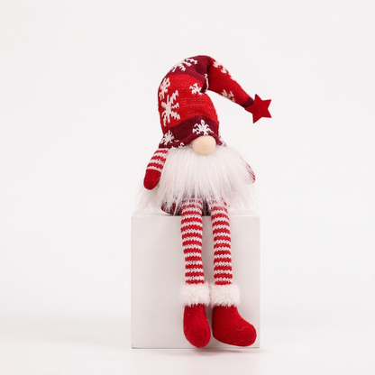 Mr Long Legs Red on white