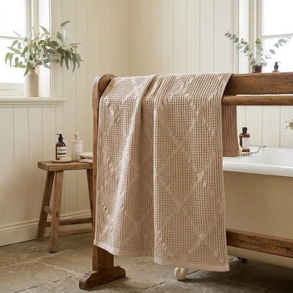 Natural Sand diamond relief farmhouse bathroom
