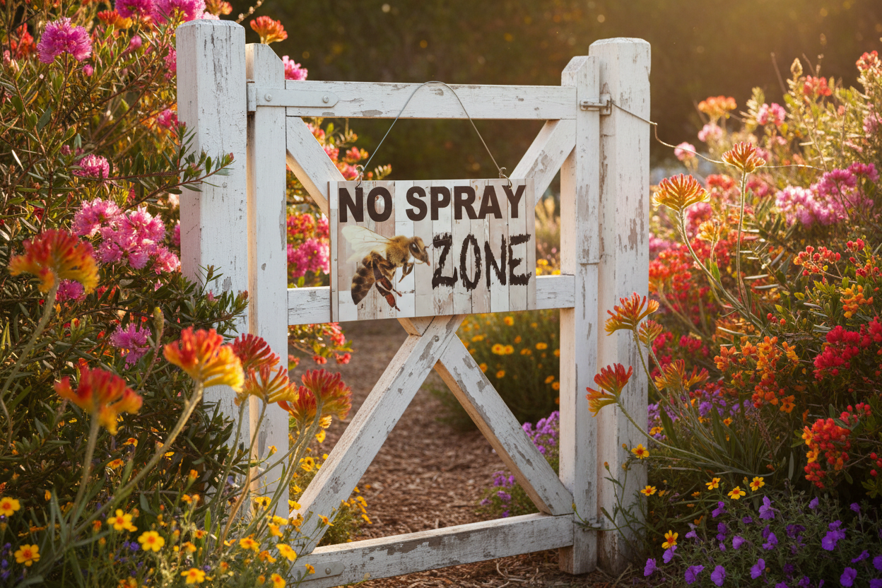 No Spray Zone - Garden Gate