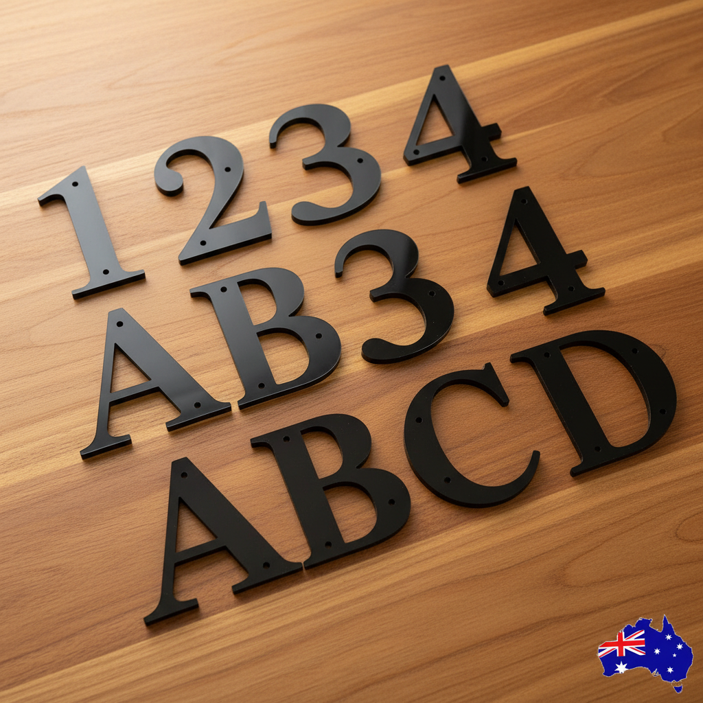 Numbers and letters hero flat lay