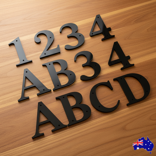 Numbers and letters hero flat lay