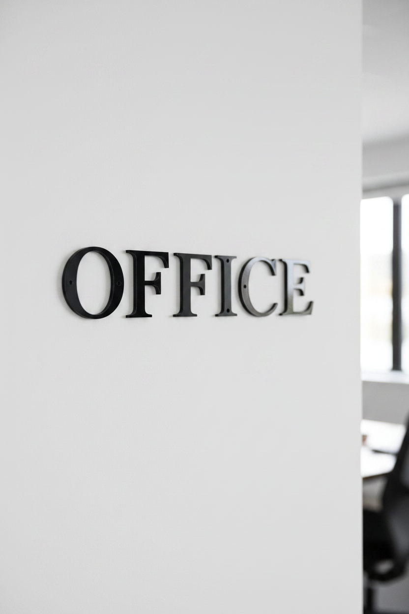 OFFICE 8.5cm letters