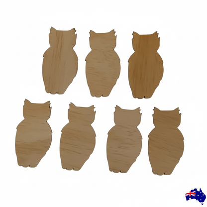 Owl Set of 7 MDF