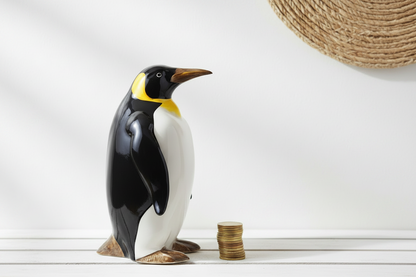 Penguin Piggy Bank — Coastal Shelf