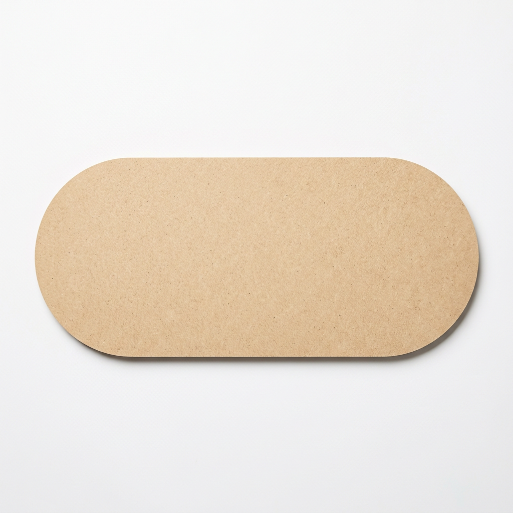 Plain MDF capsule panel