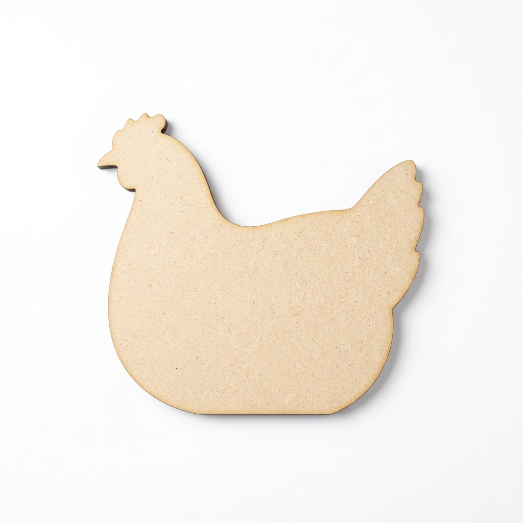 Plain MDF nesting hen concept