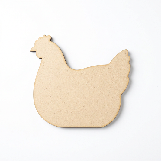 Plain MDF nesting hen concept