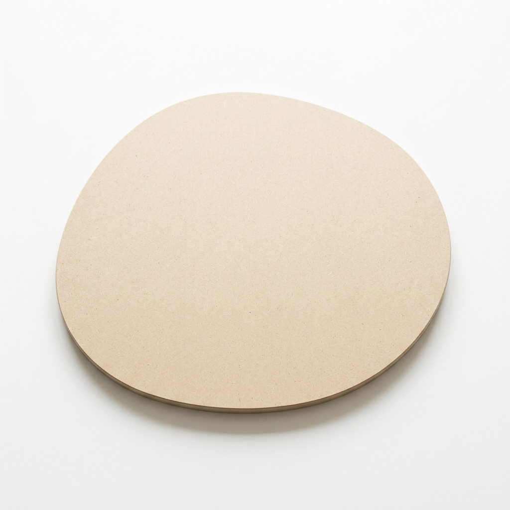 Plain MDF organic pebble panel