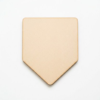 Plain MDF rounded pennant panel