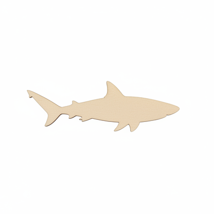 Plain MDF shark cutout mock-up
