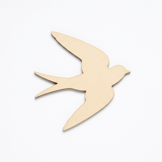 Plain MDF soaring swallow concept