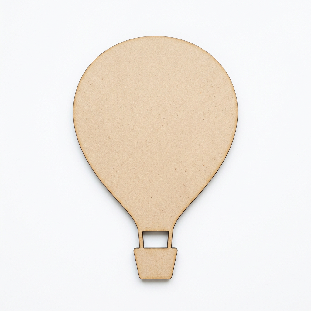 Plain solid MDF hot air balloon concept