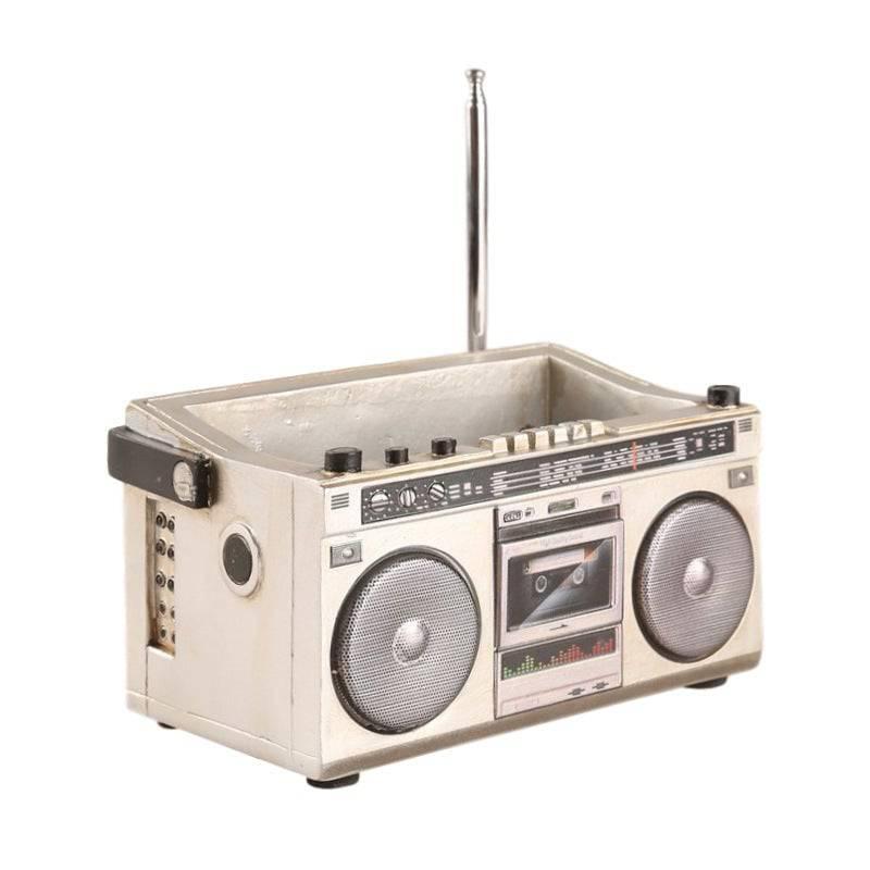 Planter Pot Radio Music Cassette Computer Retro Vintage - The Renmy Store Homewares & Gifts 