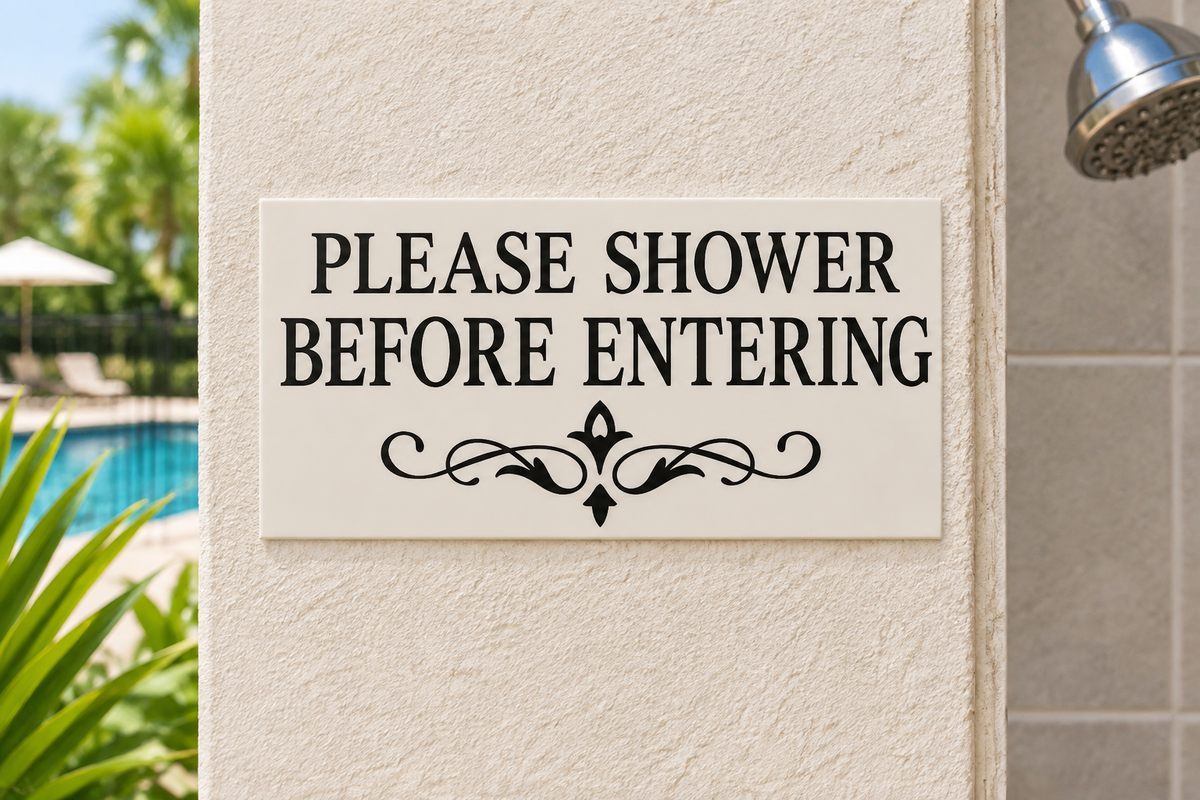 Please Shower Before Entering