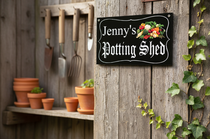 Potting Shed Sign Shed Door