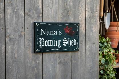 Potting Shed Sign Shed Door