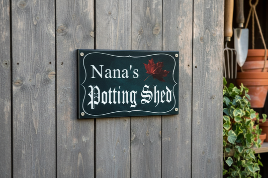 Potting Shed Sign Shed Door