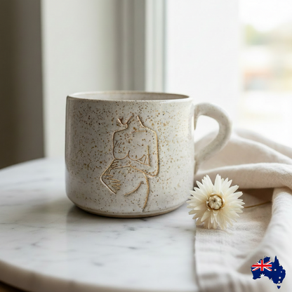 Pregnancy Mug with Handle Close-up 2