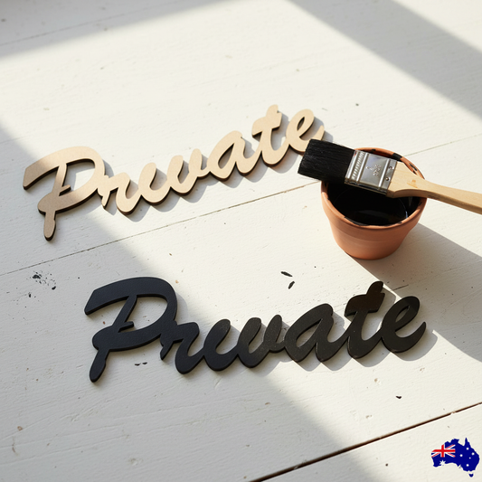 Private MDF sign craft lifestyle