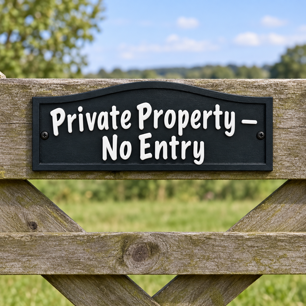 Private Property — No Entry