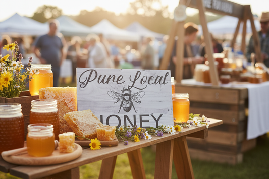 Pure Local Honey - Market Stall