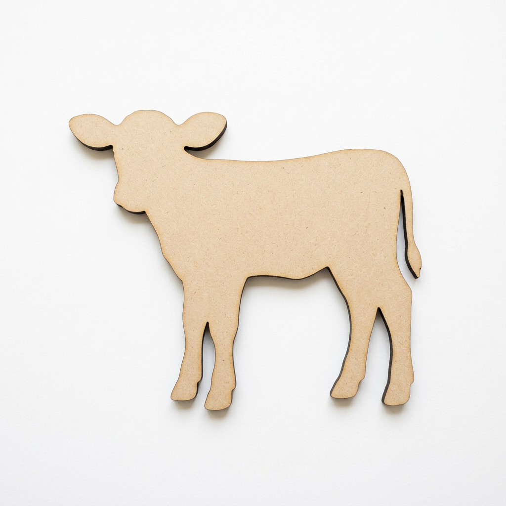 Raw MDF farm calf concept