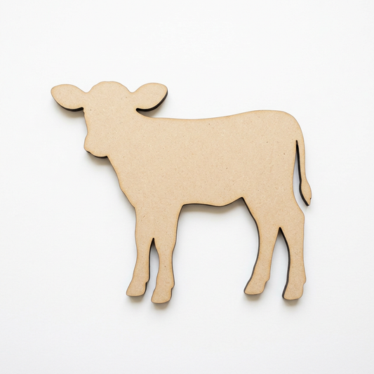 Raw MDF farm calf concept