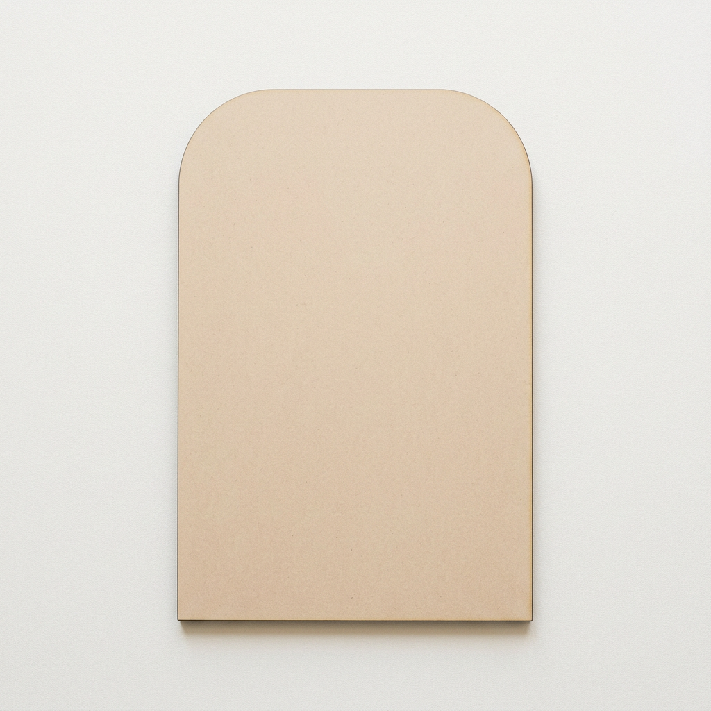 Raw MDF soft-corner panel blank