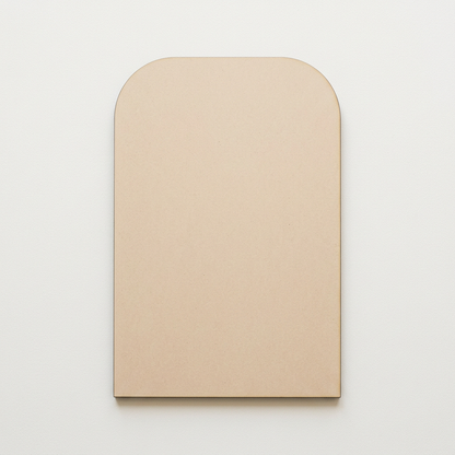 Raw MDF soft-corner panel blank