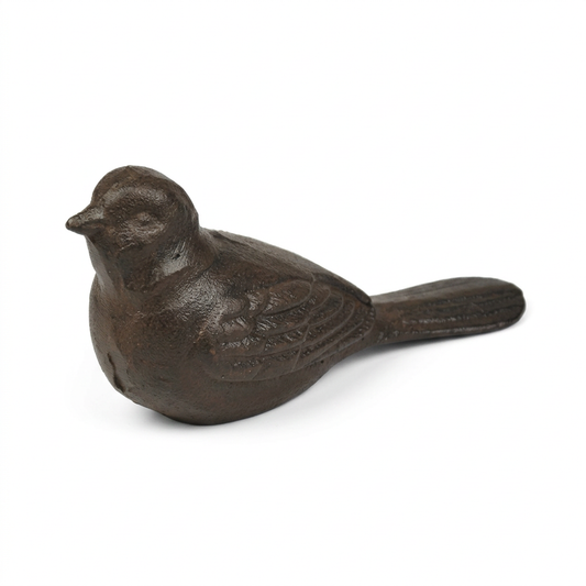 Revised white-background bird doorstop using the original product photo