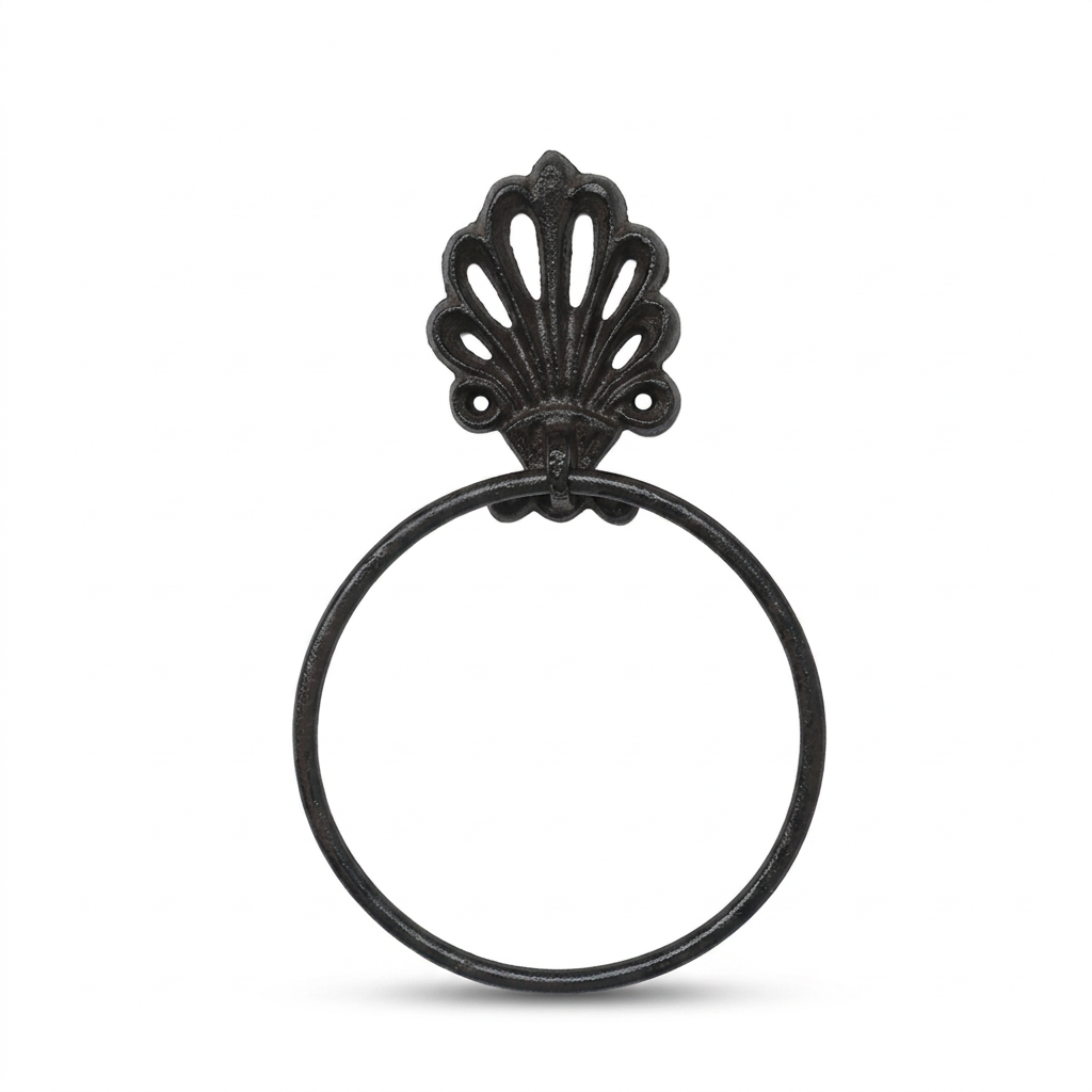 Revised white-background towel ring based on the original product photo