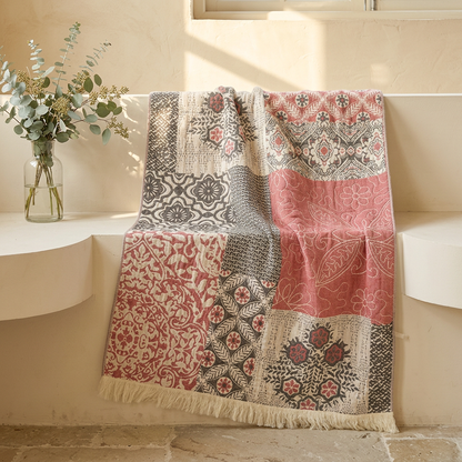 Rose & Charcoal Floral Patchwork lifestyle preview