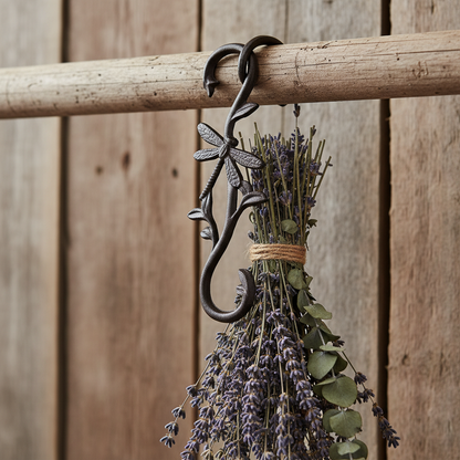 S Hook - Dried lavender hanging