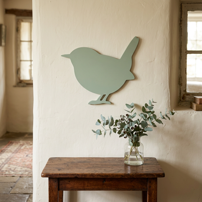 Sage Little Wren used as cottage wall decor