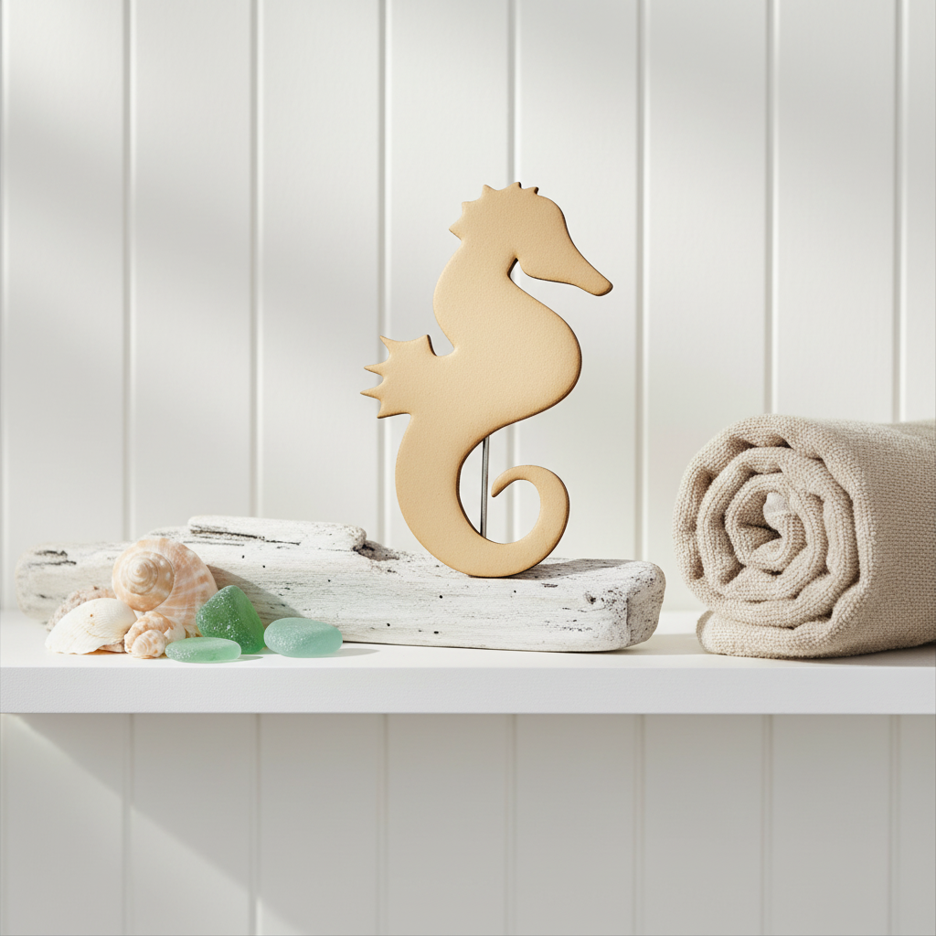 Seahorse MDF coastal shelf lifestyle