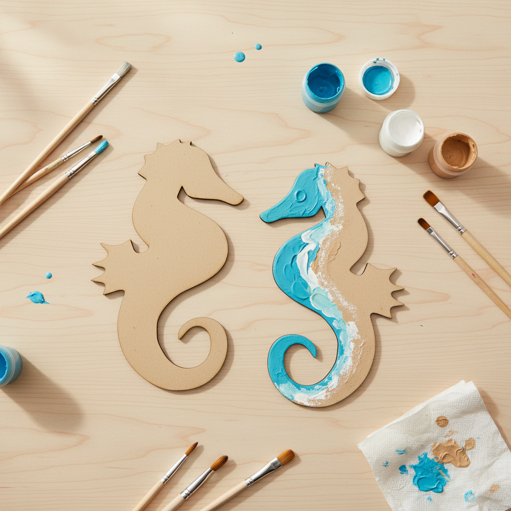 Seahorse MDF craft table lifestyle