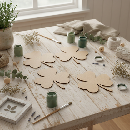Shamrock MDF shapes for farmhouse decor