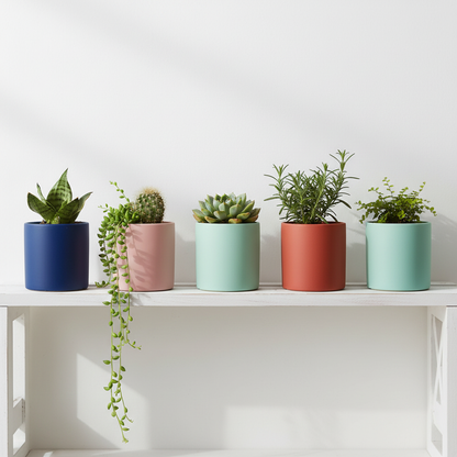Shelf Lifestyle - No Tray Ceramic Pots
