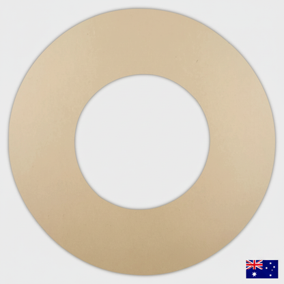Square MDF round wreath shape with Australian flag