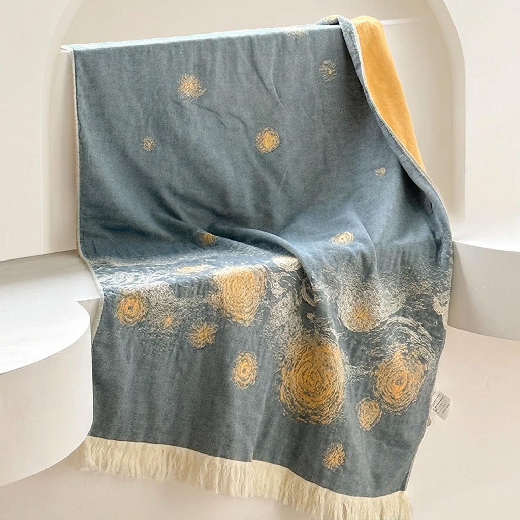 Starry sky towel background edit