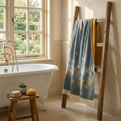 Starry towel cottage bathroom lifestyle preview