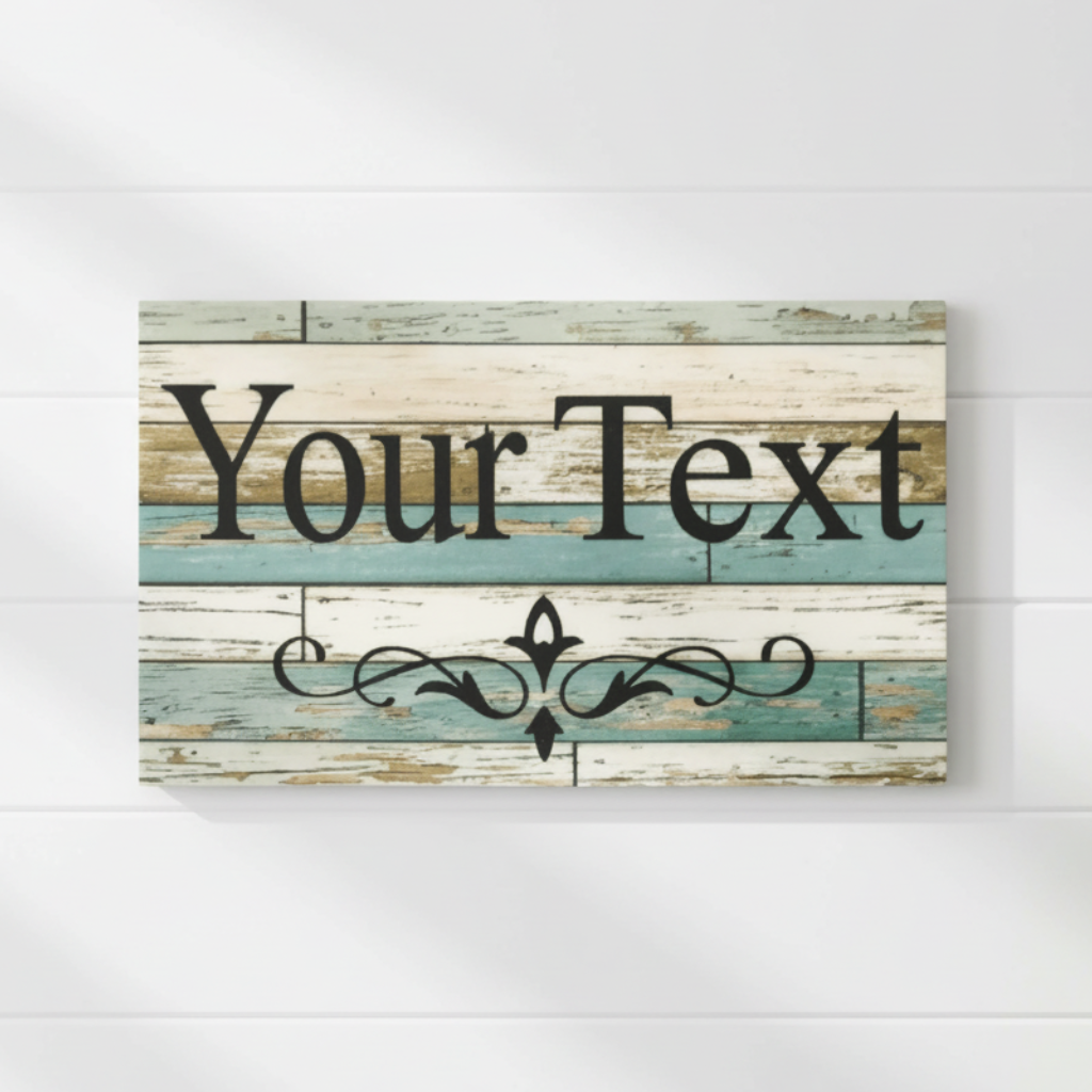 Straight-on plaque-style lifestyle image without wire