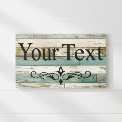 Straight-on plaque-style lifestyle image without wire