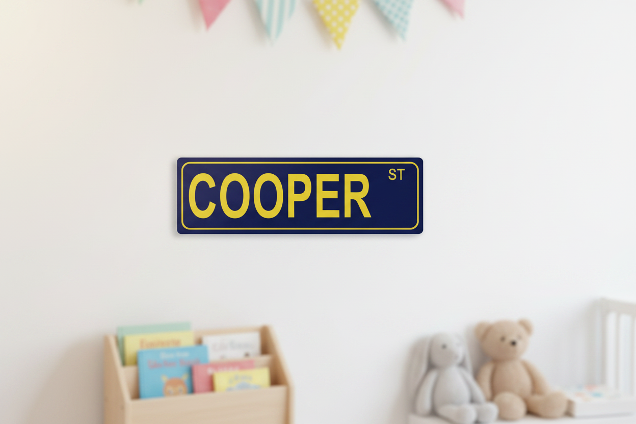 Street Sign Kids Bedroom