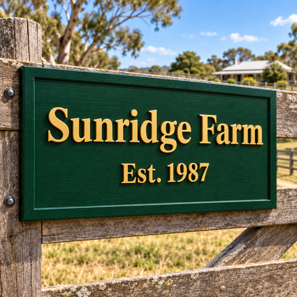 Sunridge Farm matching green border
