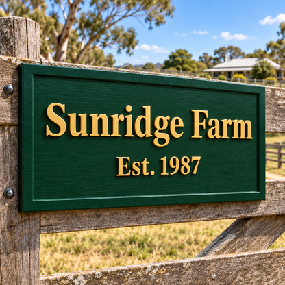 Sunridge Farm matching green border