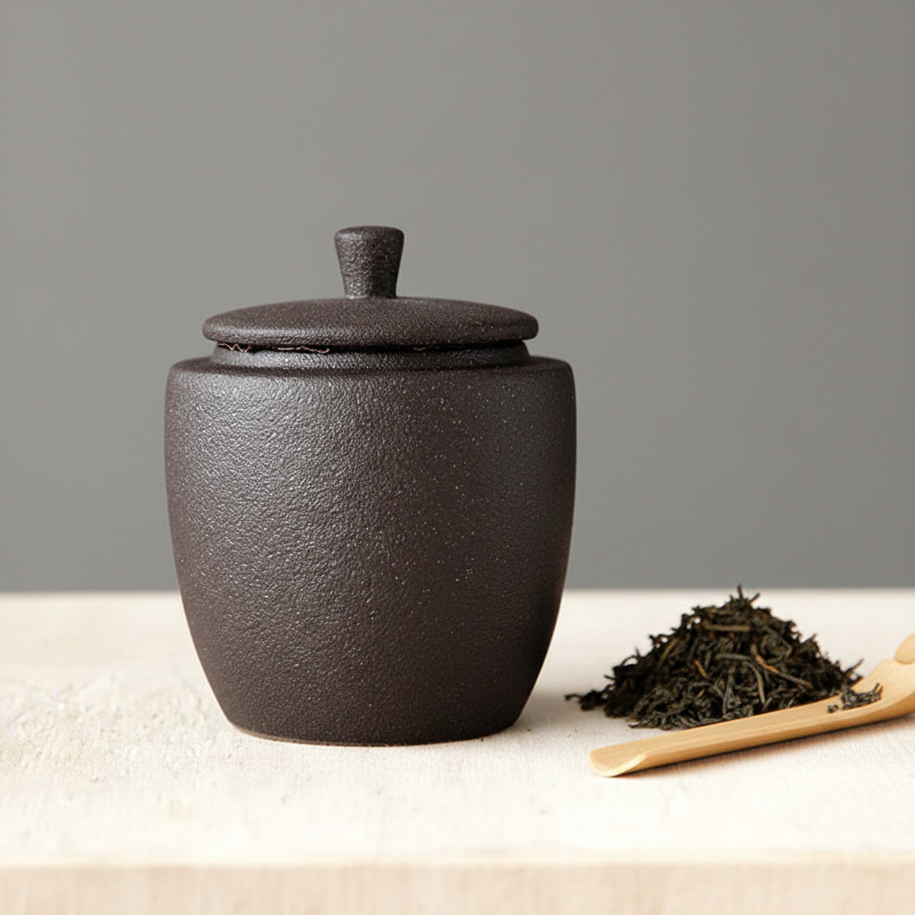Tea Canister - Single Black