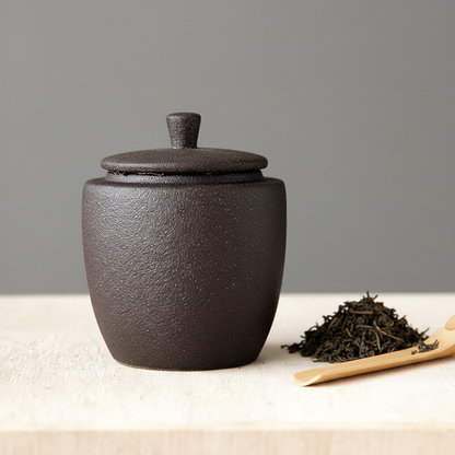Tea Canister - Single Black